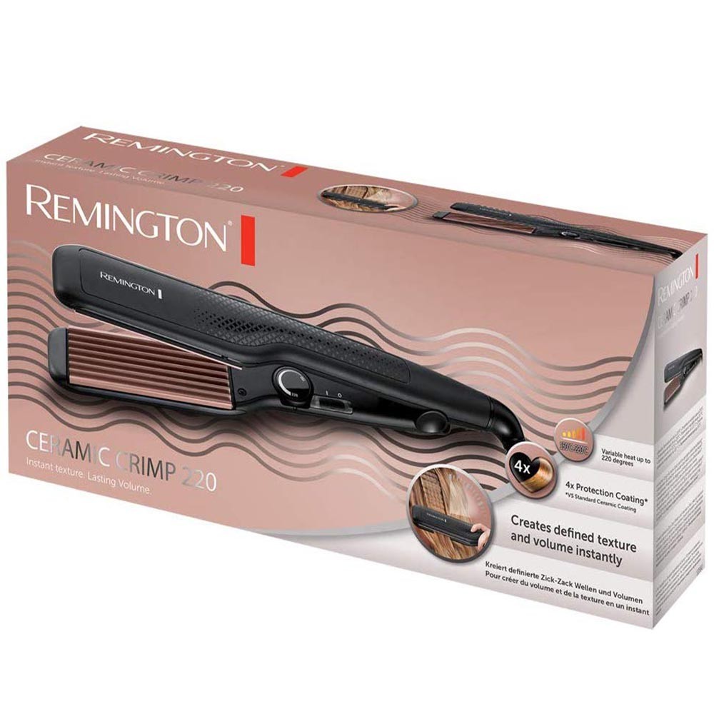 Remington Ceramic Crimp 220 Hair Straightener S3580 Black