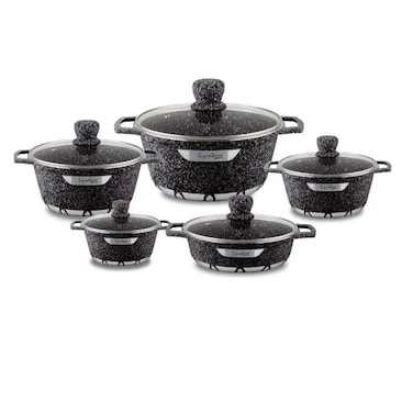 Signature 10 Pieces Granite Cookware Set