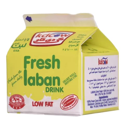 KD Cow Low Fat Fresh Laban Milk Drink 250ml