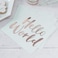 GingerRay - Hello World Paper Napkins Foiled 33cm 20pcs - Rose Gold