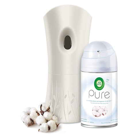 Air Wick Freshmatic Pure Soft Cotton Automatic Air Freshener Spray Kit White 250ml