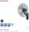 Sharp 16 Inches/40cms Blade 50 Watts Wall Mount Fan, Made In Malaysia, Pjw169 - Dark Grey