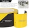 AL ARQAM Hazard Warning Tape   2" x 20 yards   Black and Yellow Adhesive Safety Tape, Caution Barricade Construction Tape for Dangerous Areas, Walls, Pipes   PVC Floor Marking Tape [Pack of 1]
