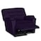 In House Velvet Classic Recliner Chair - Dark Purple - AB03