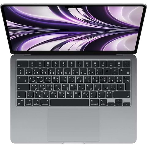 Apple Macbook Air 13.6 Inch, 8GB RAM, 512GB SSD, Space Grey (M2 Chip, 10-Core GPU, English/Arabic Keyboard MLXX3AB/A)