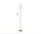 Floor uplighter/reading lamp, brass-colour/glass