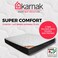 Karnak Home Super Comfort Pocketed Spring (Medium Feel) Turn-Free Mattress With 2 Free Pillows, 5 Years Warranty, Thickness 23Cm (Super King - W180 X L200Cm)