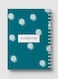 Lowha Spiral Notebook With 60 Sheets And Hard Paper Covers With Abstract Design, For Jotting Notes And Reminders, For Work, University, School