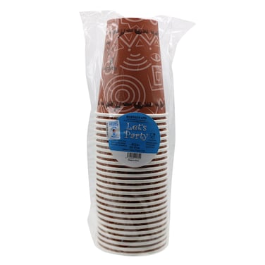 Lets Party Paper Cup Brown 330Ml