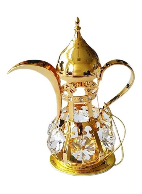 Generic 24K Plated Coffee Pot Showpiece Gold
