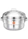 Ayda 9-Pit Idli Steamer Cooking Pot Silver 9Inch