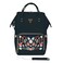 Sunveno Diaper Bag with USB - Black Embroidery