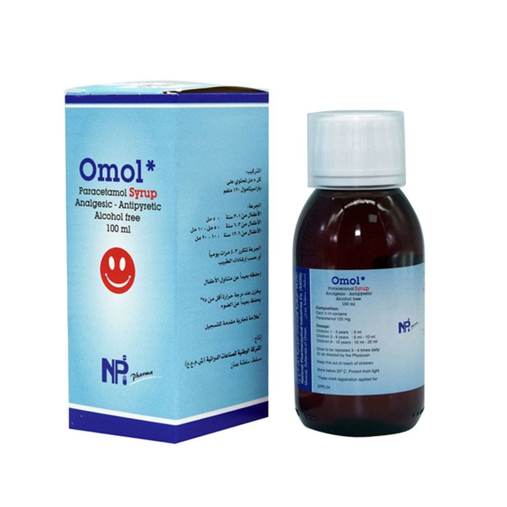 Buy Omol 120MG/5ml Syrup 100ml Online | Carrefour UAE