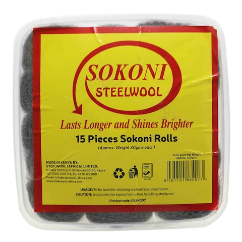 Sokoni Steel Wool 20 gr x 15