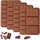 asmiat Silicone Chocolate Molds, Break Apart Chocolate Molds 9 Cavity Chocolate Silicone Molds Break Apart Candy Molds for Cake Decorations Candy Chocolate ( 4 pcs set)