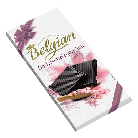 The Belgian Dark Himalaya Salt Chocolate Bar 100G