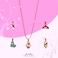 Aiwanto Girl's Necklace with Different Cartoon Pattern Pendant Necklace Christmas Festival Necklace for Children's
