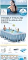 Intex 16 Ft X 8 Ft X 42 Inch Prism Frame Rectangular Pool Set Multi Colour, 26792Uk, 16 Ft X 8 Ft X 42, Inch Prism Frame Rectangular Pool Set
