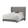 In House Roma Velvet Bed Frame - King - 200x180 cm - Gray