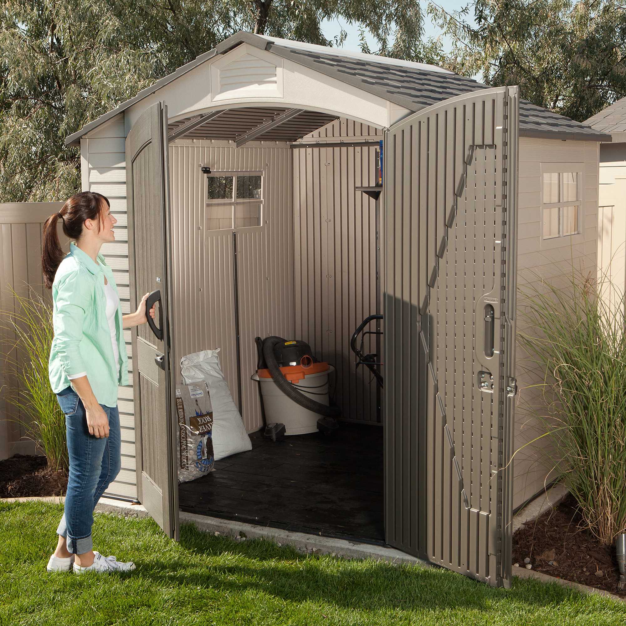 Shed Store And More - Outdoor Storage Shed - 7 Feet X 7 Feet - 10 Years Limited Warranty