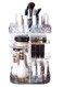 360-Degree Rotating Makeup Organizer Case Clear
