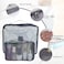 Innovative Six-Piece Pouch Travel Luggage Organiser Set, Grey
