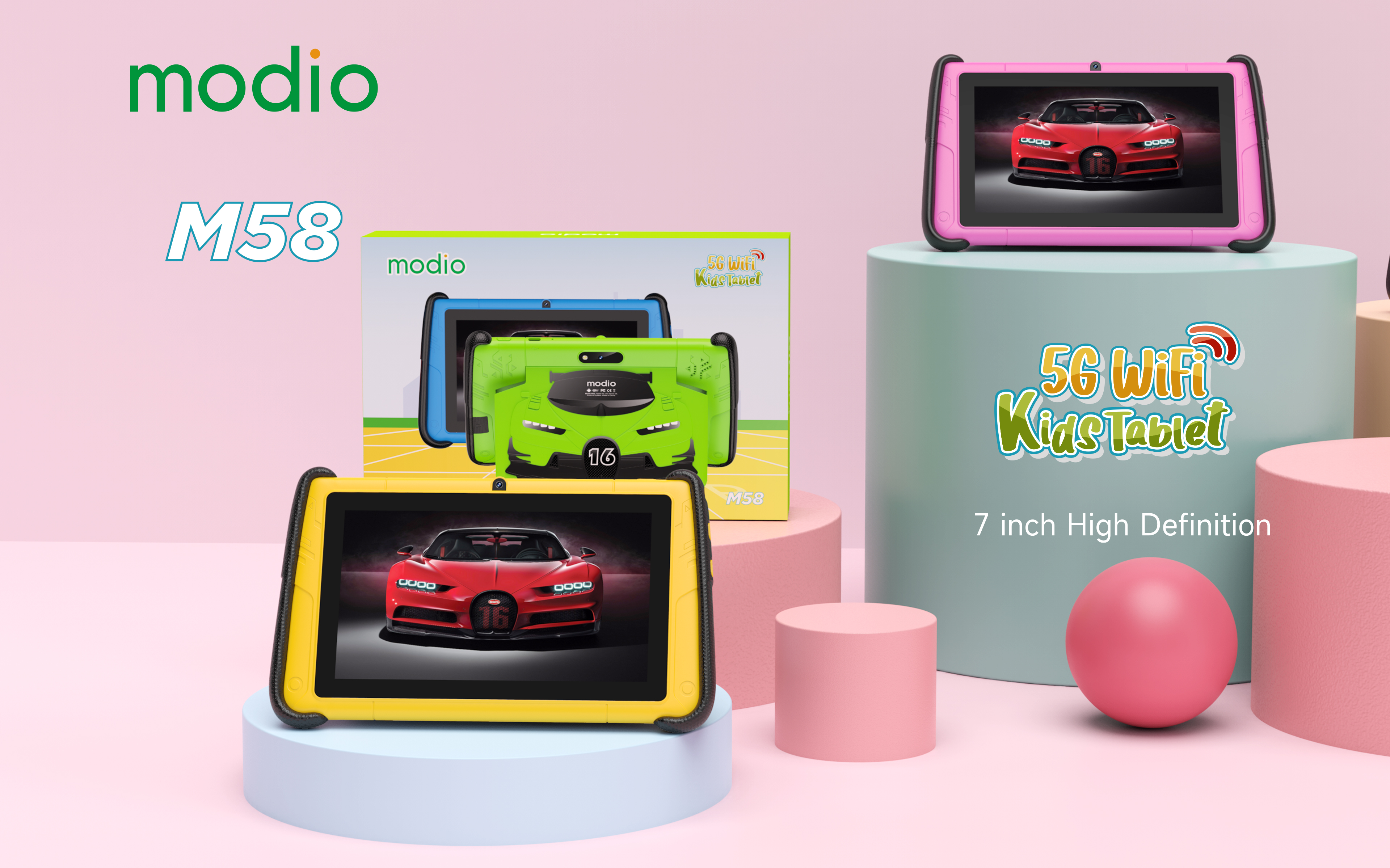 Modio M58 4GB RAM 64GB Rom Android Tablet PC for Kids