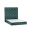 In House Madrid Velvet Bed Frame - Queen - 200x160 cm - Turquoise