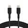 Belkin BoostCharge Braided USB-C to USB-C Fast Charger Cable, Black, 1m