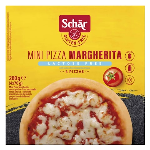 Dr.Schar - Pizza Margaretta, 4 Pieces, Gluten Free, Lactose Free, Frozen, 350g