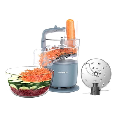Kenwood MultiPro Go Food Processor FDP22.130GY, 1.3 L, 650 W, Dishwasher Safe, Grey