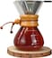 Coffee drip pot wooden neck 400ml with ss filter