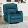 In House Velvet Classic Recliner Chair - Dark Turquoise - AB02