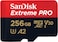 SanDisk 256GB Extreme Pro MicroSD UHS Card For 4K Video On Smartphones, Action Cams &amp; Drones 200MB/s Read, 140MB/s Write, SDSQXCD 256G GN6MA, Red/Black