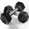 H PRO Barbell Set of 2 Hex Rubber Dumbbell with Metal Handles, Pair of 2 Heavy Dumbbells  ( 9KG x 2 )