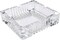 Lavish Glass Ashtray Simple And Clear Ashtrays For Home Office Cafes Hotels Outdoor Use, Decorative Cute Pretty Ash Holders (2-Piece (10.5 cm) Square)