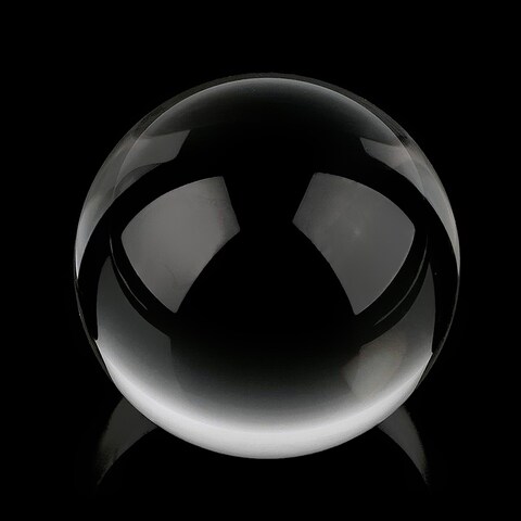 Generic-Transparent Crystal Ball Household Decoration Solid Photography Glass Different Angle of the World 130mm