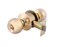 Geepas Stainless Steel Cylindrical Lock Gold Plated - Security Lock | 53Mm 304 Stainless Steel Knobs With Latch Bolt, Stricker &amp; Screws With Key Operation | Ideal For Bedroom, Bathroom &amp; More
