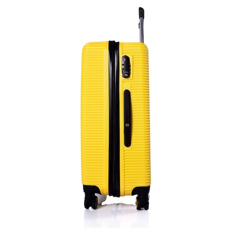 National Geographic 4 Wheel Hard Casing Luggage Trolley 79cm Yellow