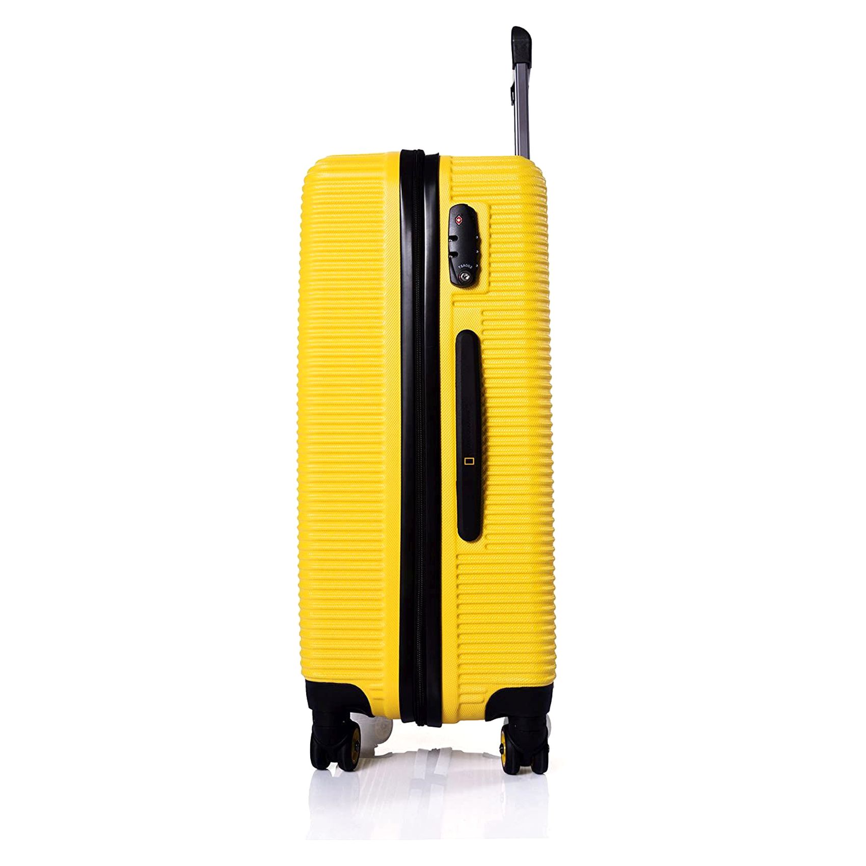 National Geographic 4 Wheel Hard Casing Luggage Trolley 79cm Yellow