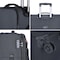 Eminent Expandable Luggage Trolley Bag Soft Suitcase for Unisex Travel Polyester Shell Lightweight with TSA lock Double Spinner Wheels E751SZ Carry On 20 Inch Black