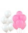 Party Time 50-Pieces 10" Best-Quality Pink &amp; White Latex Balloons For Wedding Decoration, Bridal Shower, Baby Shower, Valentines Day and Birthday Party Decoration - Party Supplies