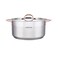 Arshia stainless steel casserole with 2Lid 18cm