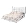 إن هاوس ميلانو هيكل سرير منجد بالمخمل - نفر ونص - 200×160 سم - أبيض