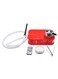 Generic Arabic Hookah Set With LED Lamp Square Box Red/White/Silver