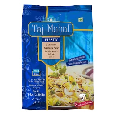 Taj Mahal Fiesta Supreme Basmati Rice 1Kg