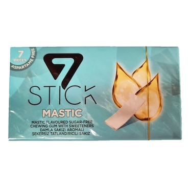 7 Sticks Sugar Free Gum Mastic  14.5GR