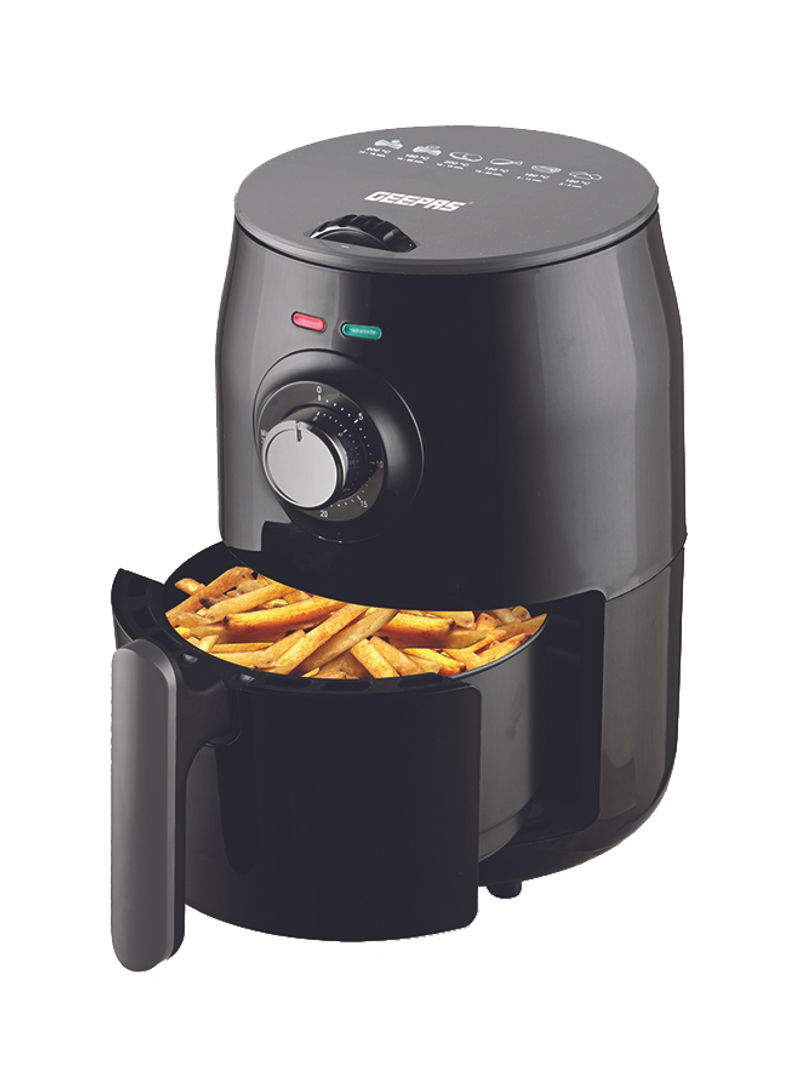 Geepas Electric Mechanical Air Fryer 1.8 L 1000 W Gaf37516 Black