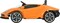 Lovely Baby Lamborghini Battery Operated Supercar 6726EL - Orange