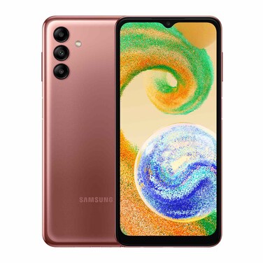 سامسونج جالاكسي A04S - موبايل 6.5 بوصة 128 جيجابايت/4 جيجابايت ثنائي الشريحة بشبكة الجيل الرابع - برتقالي نحاسي